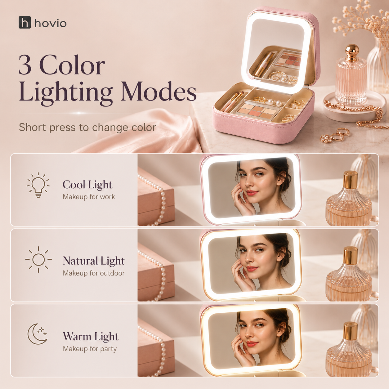 Hovio™ LumiCase LED Jewelry Organizer