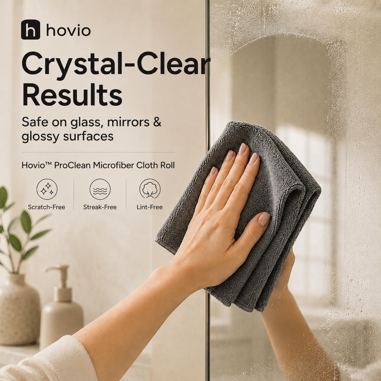 Hovio™ ProClean Microfiber Cloth Roll