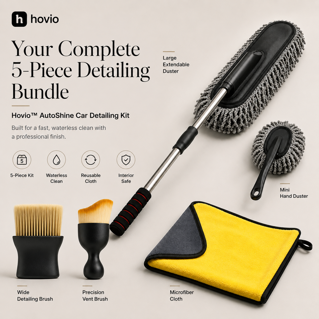 Hovio™ AutoShine Car Detailing Kit