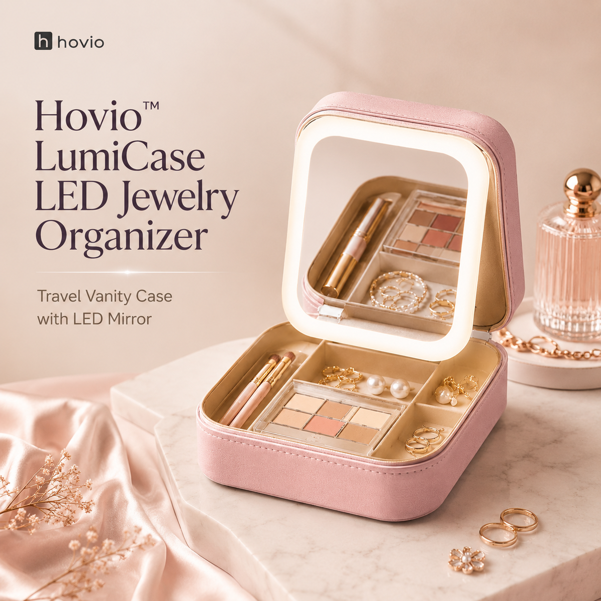 Hovio™ LumiCase LED Jewelry Organizer