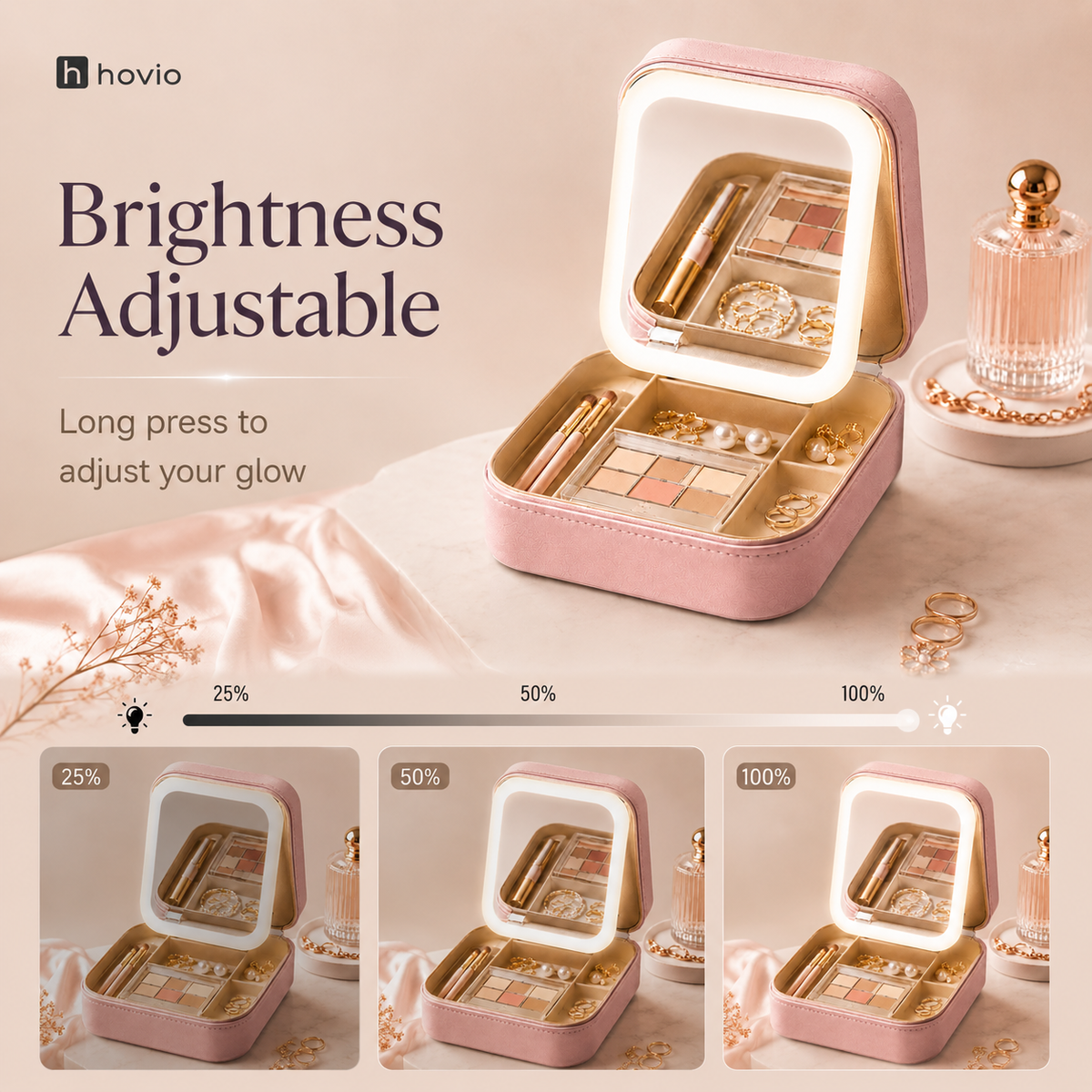 Hovio™ LumiCase LED Jewelry Organizer
