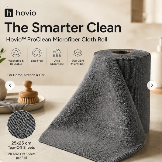 Hovio™ ProClean Microfiber Cloth Roll